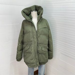 Adidas Neo Hooded Green Puffer